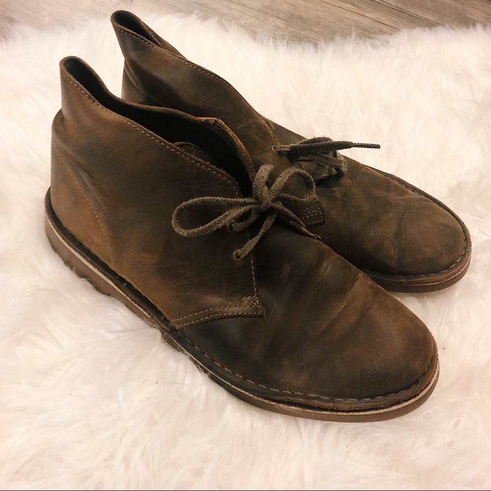 Men’s Leather Clark’s Desert Boots 9.5